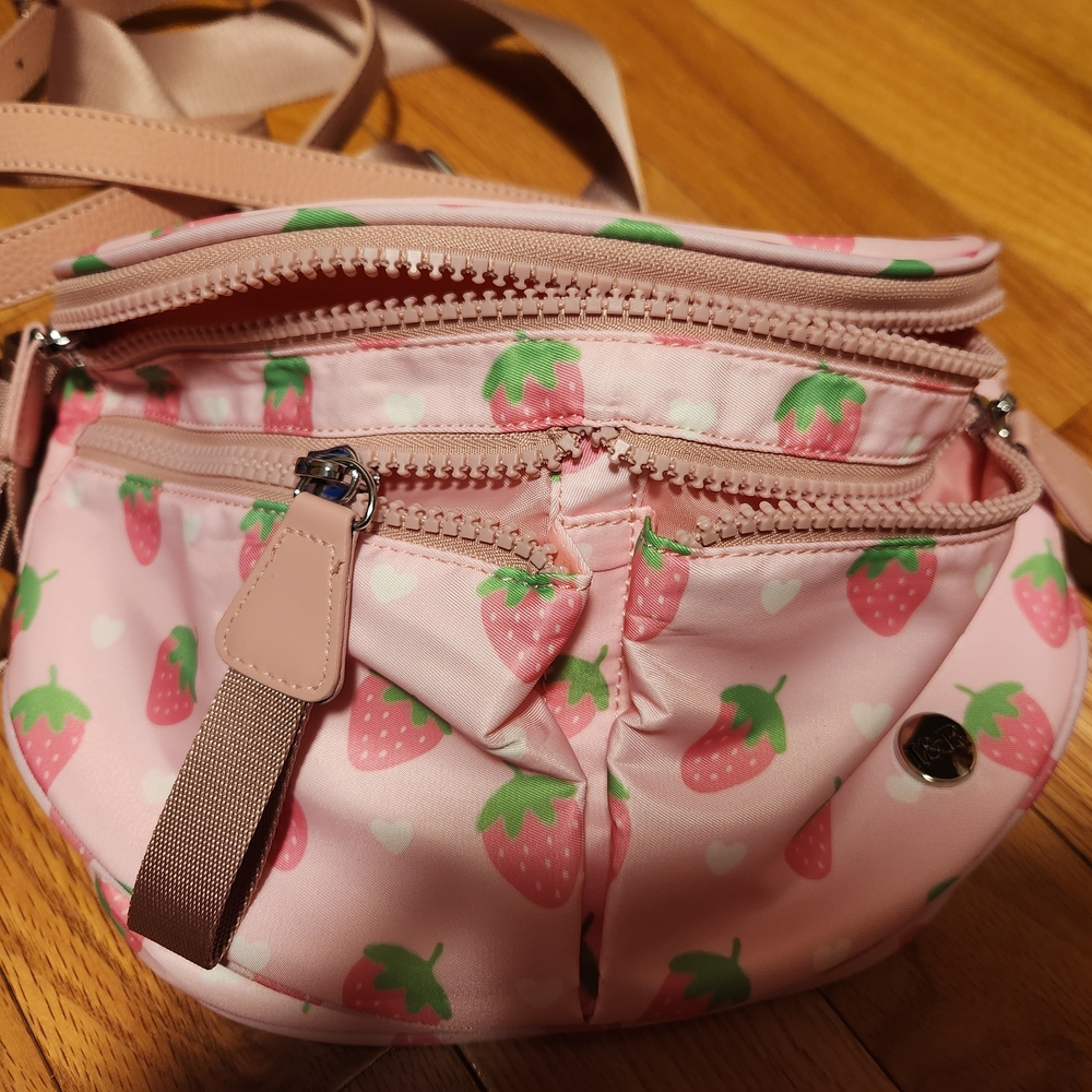 Iris And Rainbow Strawberry Crossbody